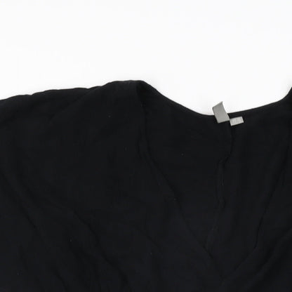 ASOS Womens Black Cotton Cover Up Size 12