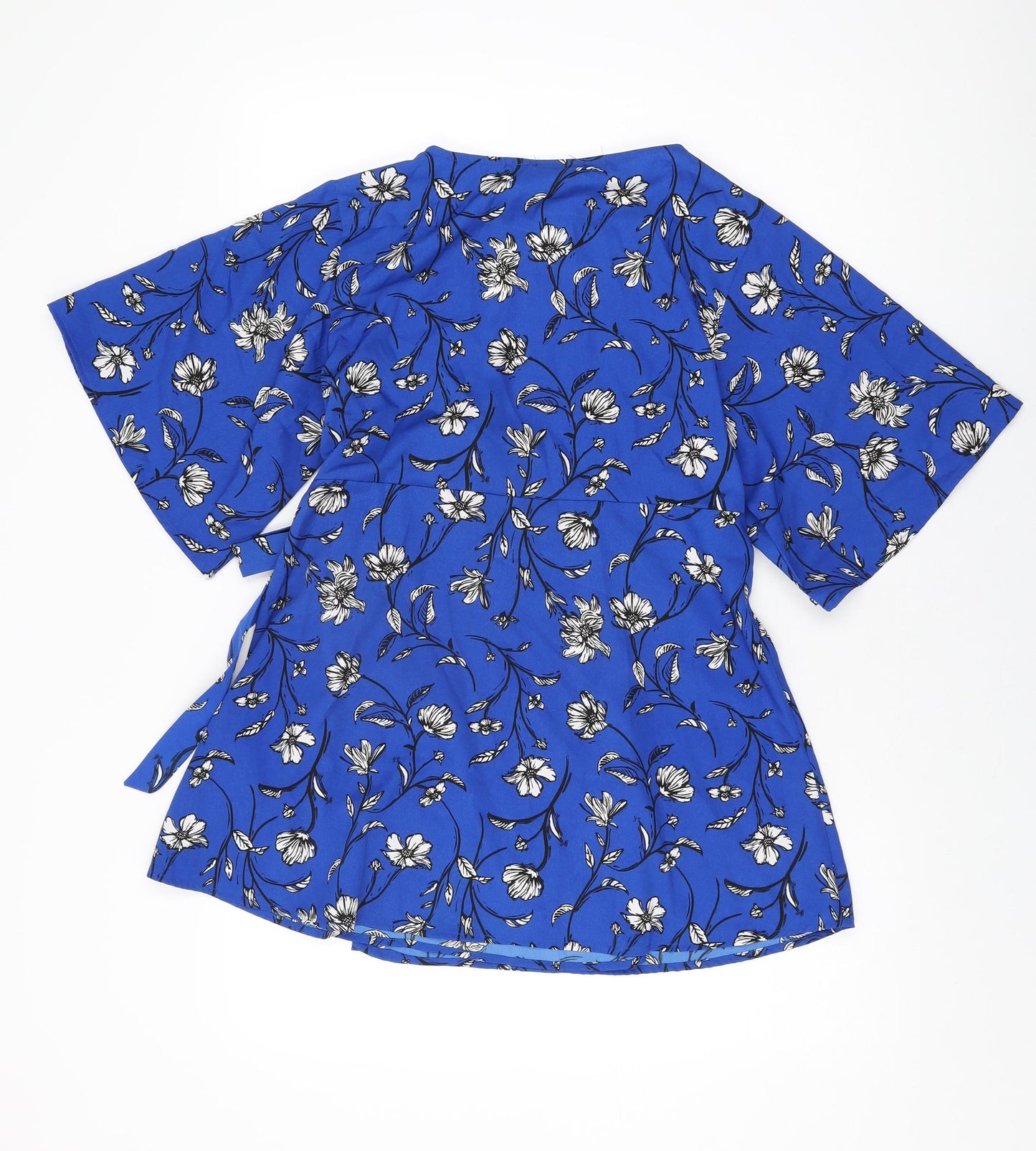 Womens UK Size S Mama-licious Blue Wrap T-Shirt
