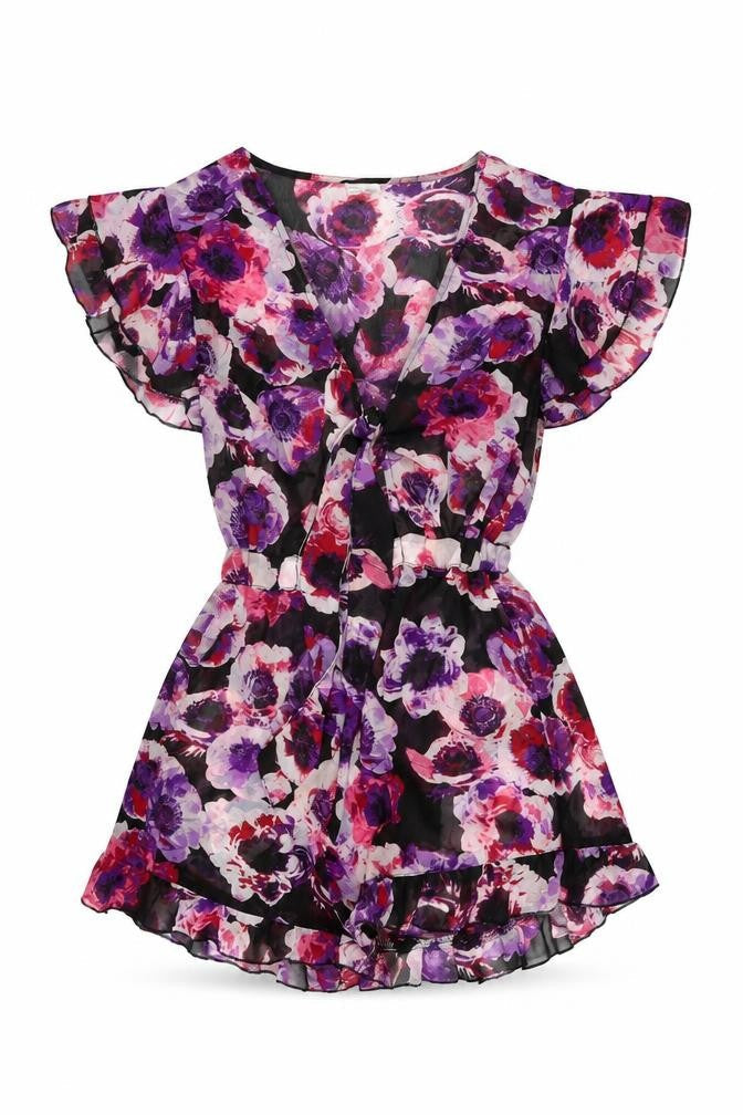 Womens UK Size 8 ASOS One-Piece Black Playsuit