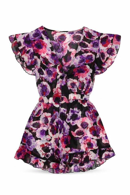Womens UK Size 8 ASOS One-Piece Black Playsuit