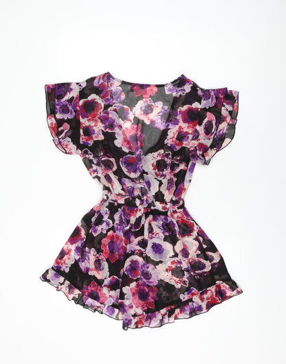 Womens UK Size 8 ASOS One-Piece Black Playsuit