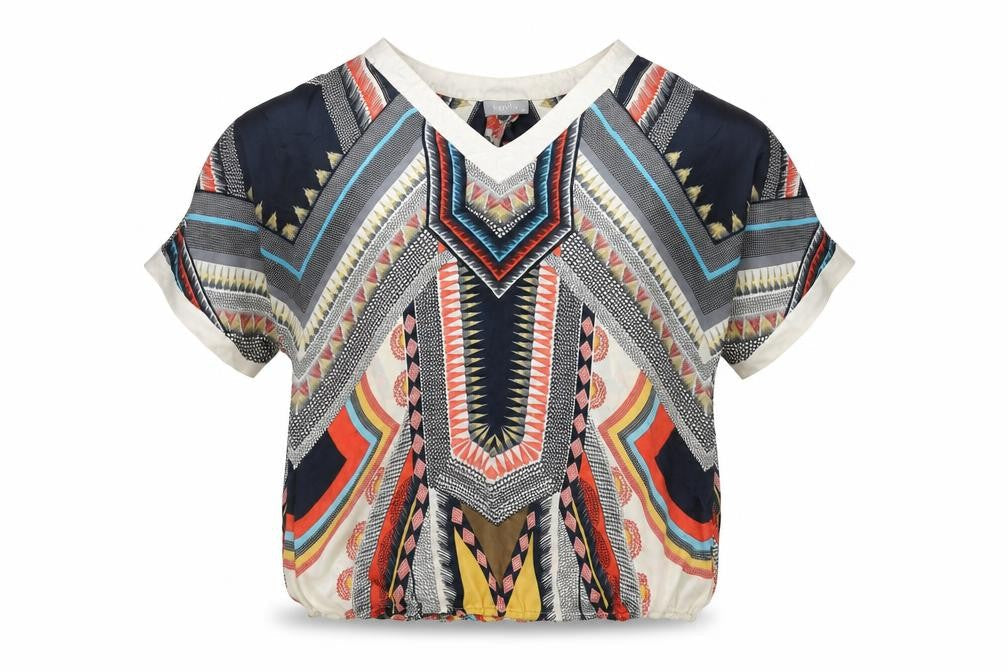 Womens UK Size M Wallis Multicoloured Basic Blouse