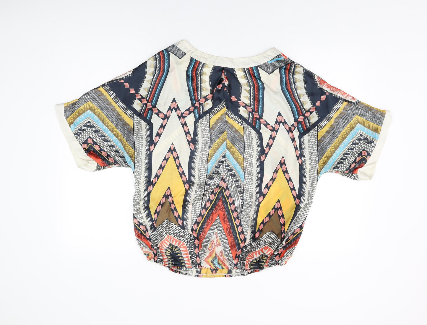 Womens UK Size M Wallis Multicoloured Basic Blouse
