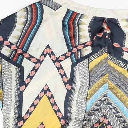 Womens UK Size M Wallis Multicoloured Basic Blouse