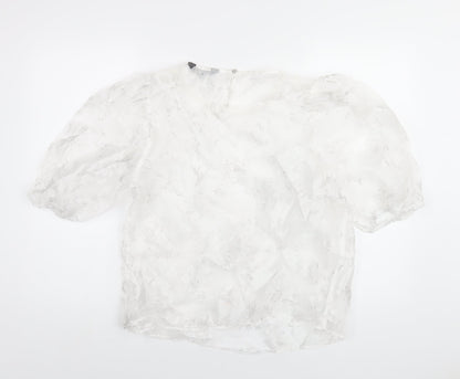 Womens UK Size 14 Dorothy Perkins White Basic T-Shirt