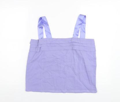 Womens UK Size 14 Classic Purple Camisole T-Shirt