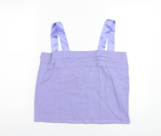Womens UK Size 14 Classic Purple Camisole T-Shirt