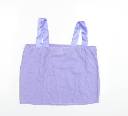Womens UK Size 14 Classic Purple Camisole T-Shirt