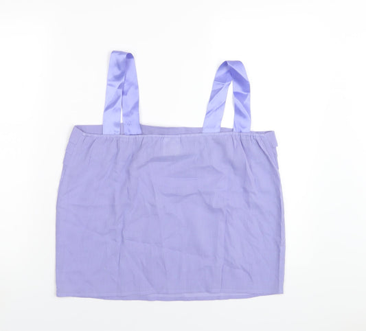 Womens UK Size 14 Classic Purple Camisole T-Shirt