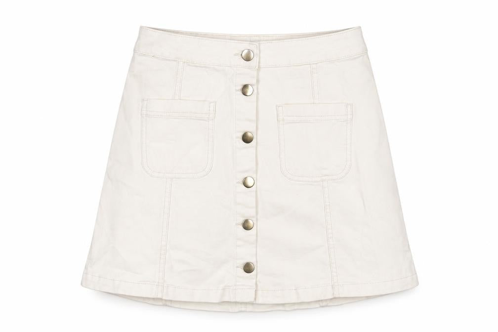 Womens UK Size 10 H&M A-Line Denim Skirt