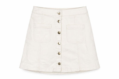 Womens UK Size 10 H&M A-Line Denim Skirt
