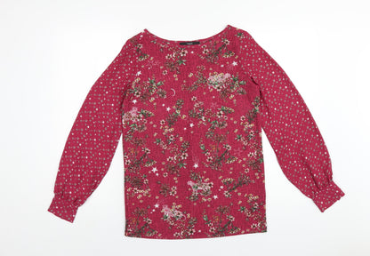 Womens UK Size 6 NEXT Pink Basic T-Shirt