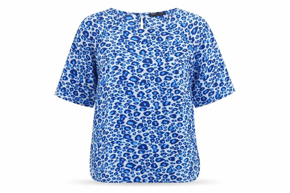 Womens UK Size 8 Marks and Spencer Blue Basic T-Shirt