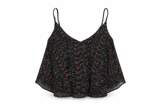 Womens UK Size S Cotton On Black Camisole T-Shirt