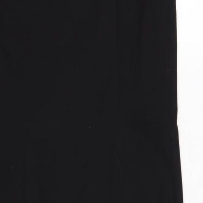 French Connection Womens Black Polyester Pencil Dress Size 10 V-Neck Pullover