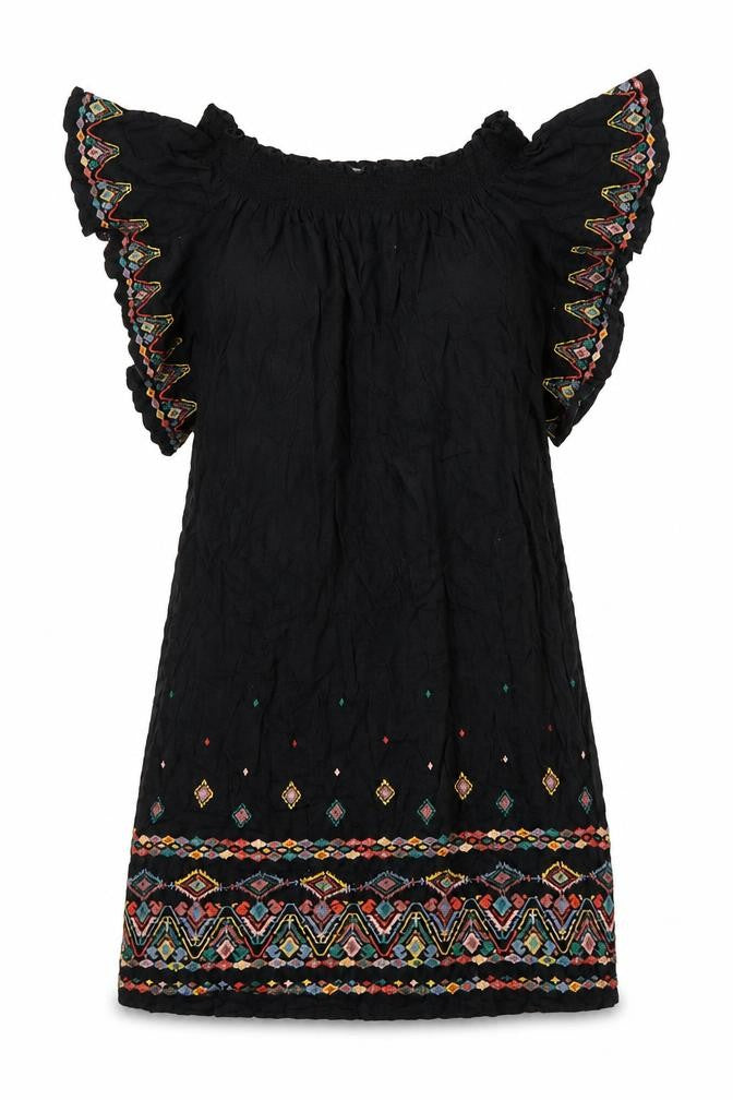 NEXT Womens Black Viscose A-Line Size 10 Off the Shoulder Pullover
