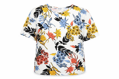 Womens UK Size 16 Simply Be Multicoloured Basic T-Shirt