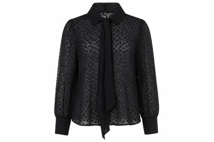 Womens UK Size 16 Roman Black Basic Blouse