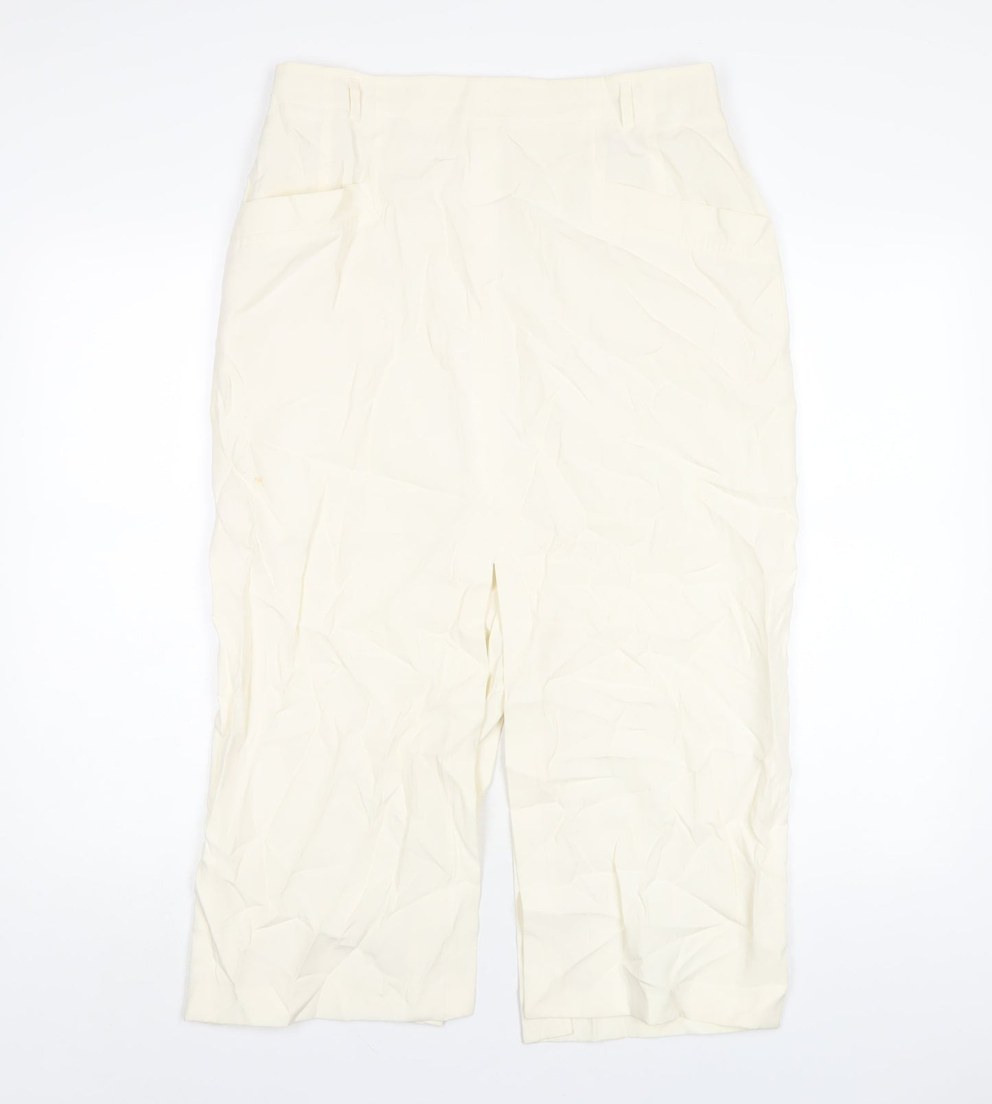 Betty Barclay Womens Ivory Viscose Straight & Pencil Skirt Size 16 Zip