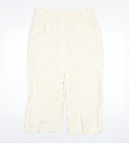 Betty Barclay Womens Ivory Viscose Straight & Pencil Skirt Size 16 Zip