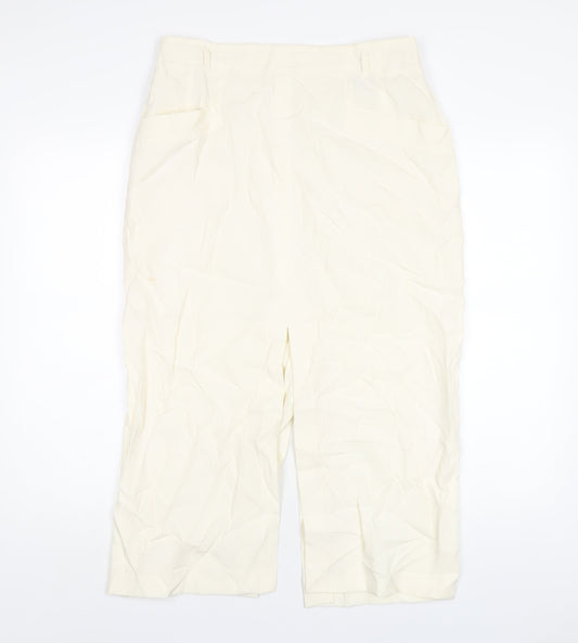 Betty Barclay Womens Ivory Viscose Straight & Pencil Skirt Size 16 Zip