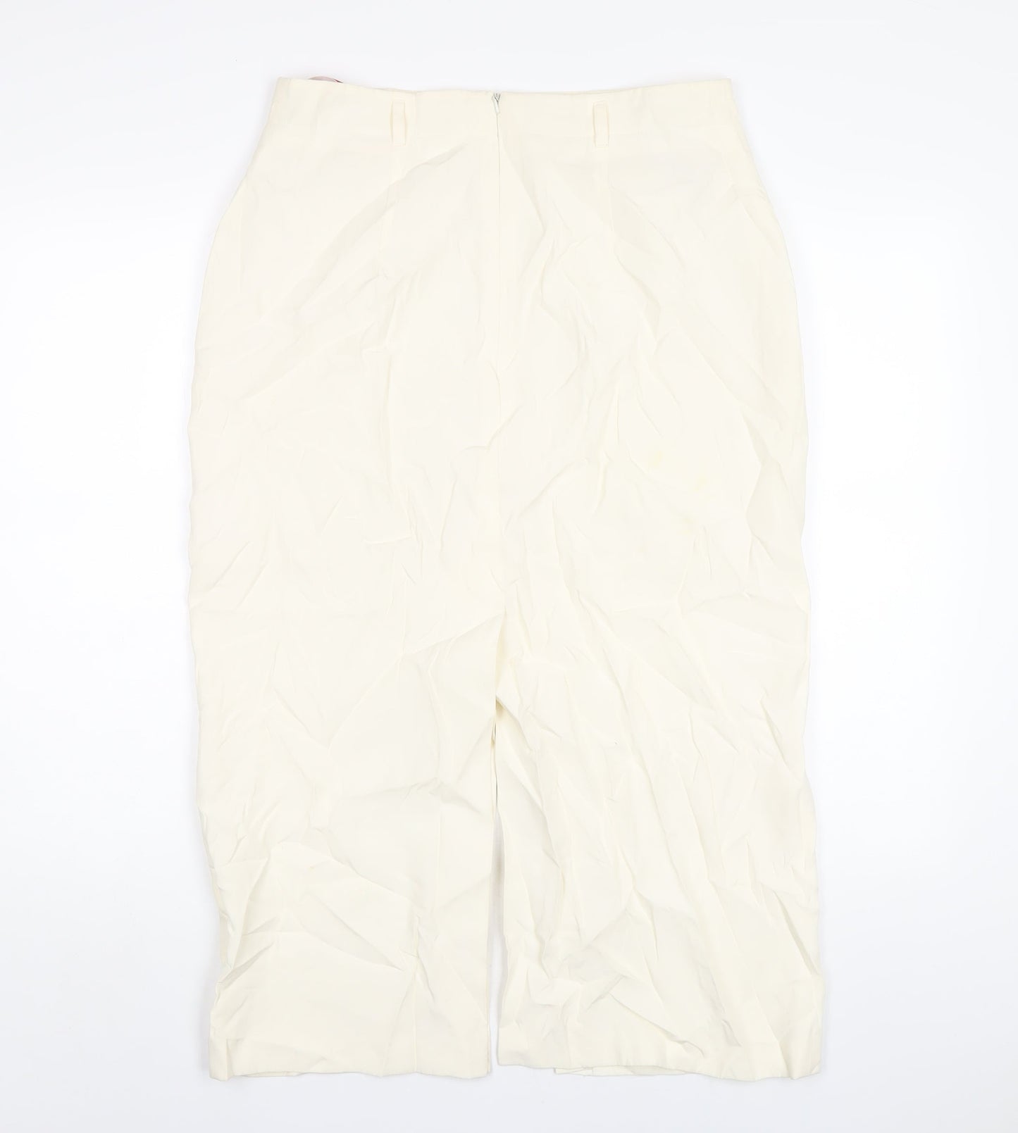 Betty Barclay Womens Ivory Viscose Straight & Pencil Skirt Size 16 Zip