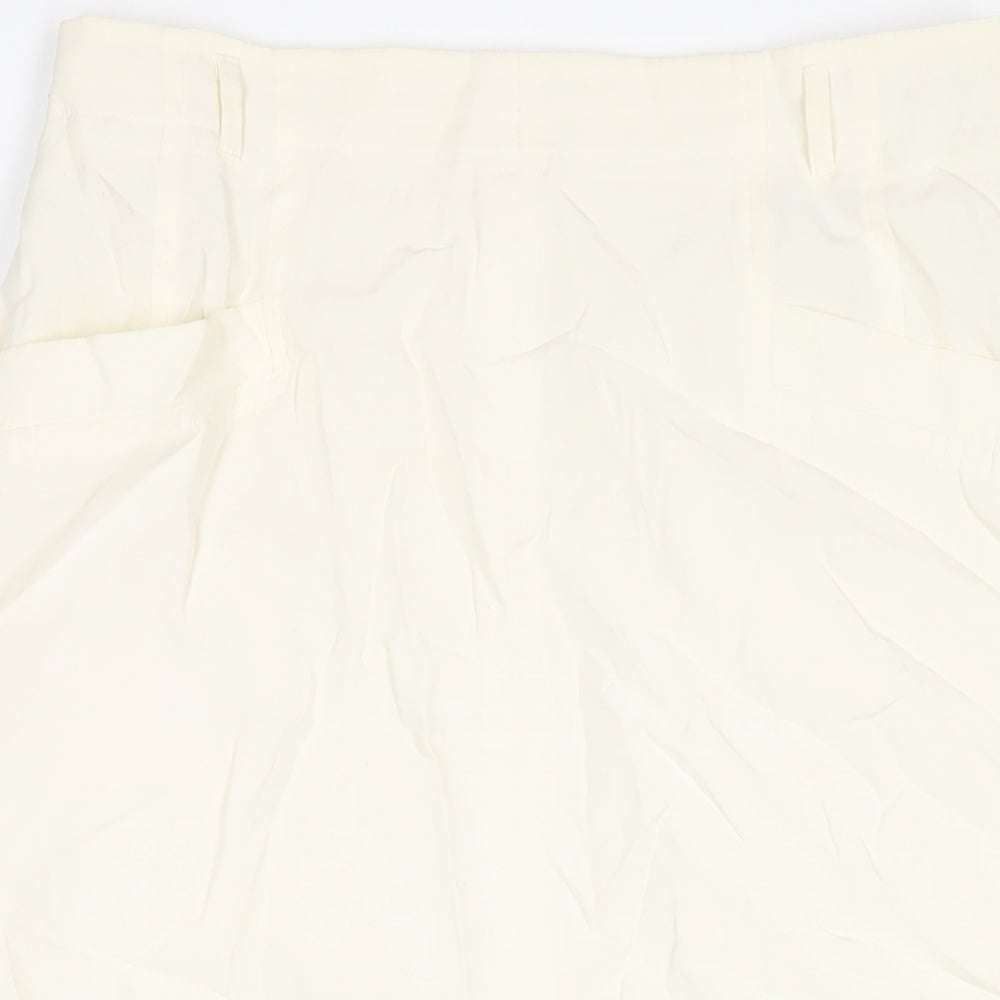 Betty Barclay Womens Ivory Viscose Straight & Pencil Skirt Size 16 Zip