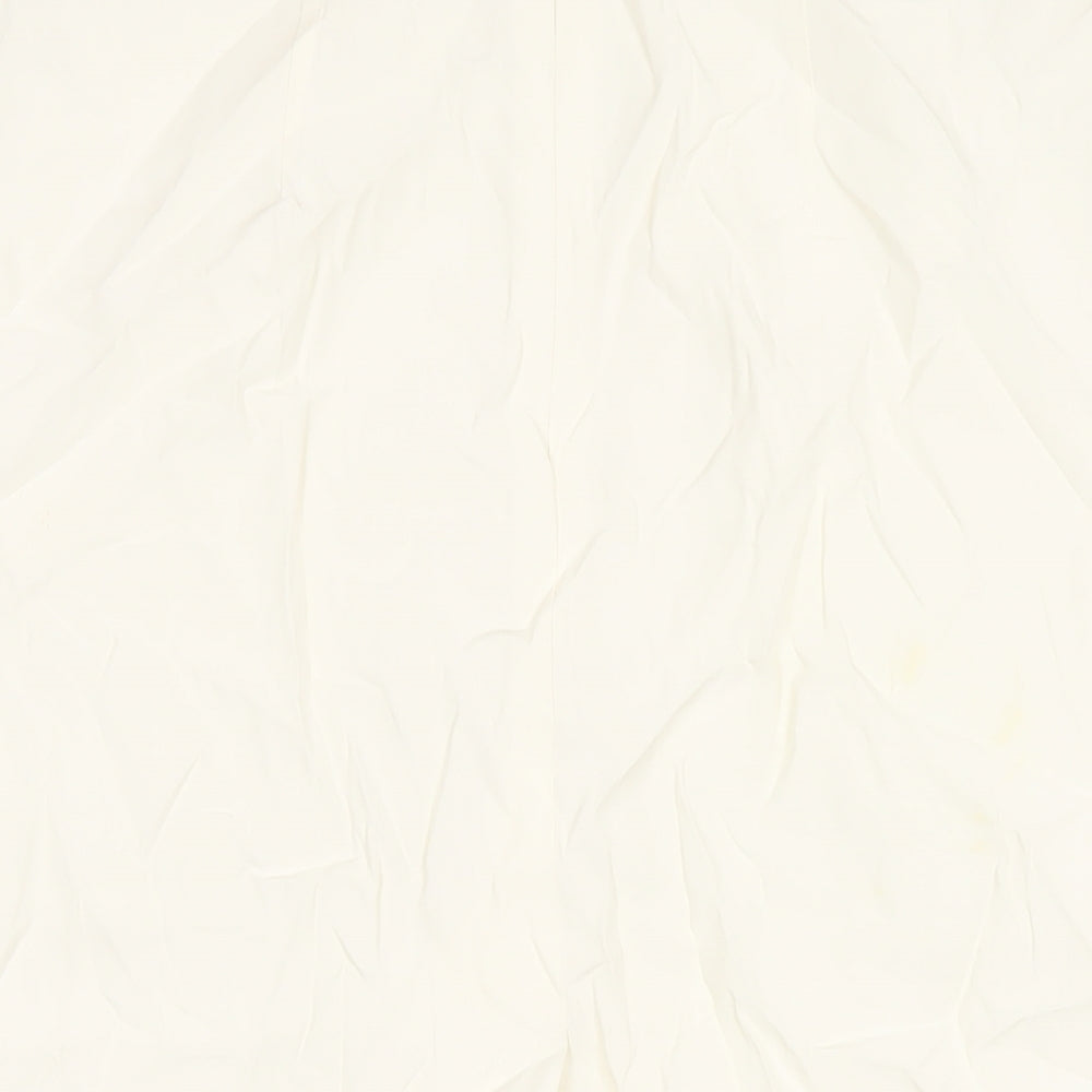 Betty Barclay Womens Ivory Viscose Straight & Pencil Skirt Size 16 Zip