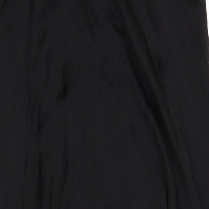 ASOS Womens Black Polyester A-Line Size 8 V-Neck Pullover