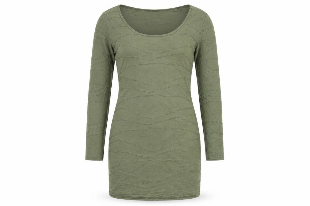 PRETTYLITTLETHING Womens Green Polyester Bodycon Size 12 Scoop Neck Pullover