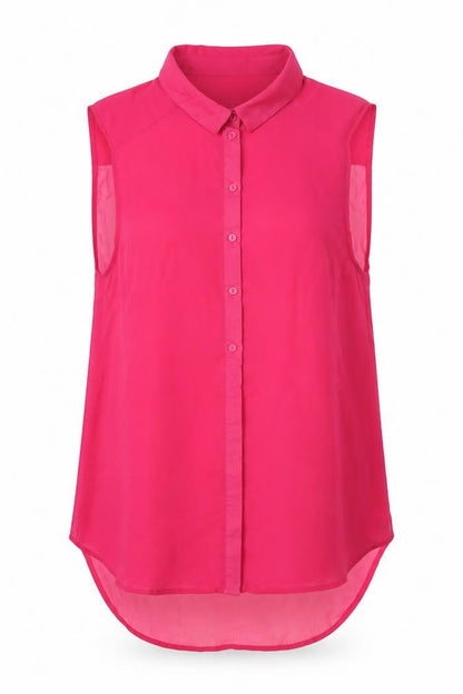 Womens UK Size 4 H&M Pink Basic Blouse