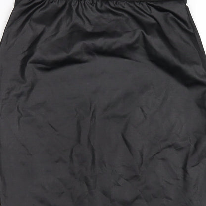 PARISIAN SIGNATURE Womens Black Polyester Straight & Pencil Skirt Size 12