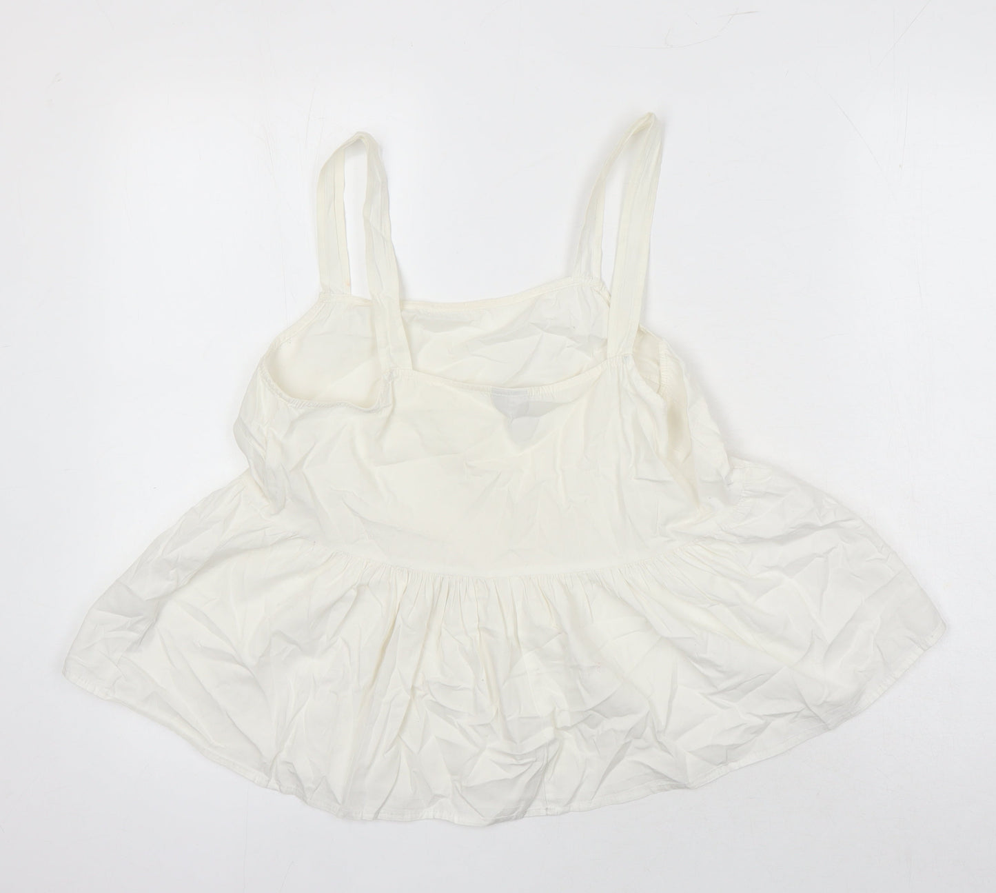 Womens UK Size 10 ASOS White Tunic Blouse