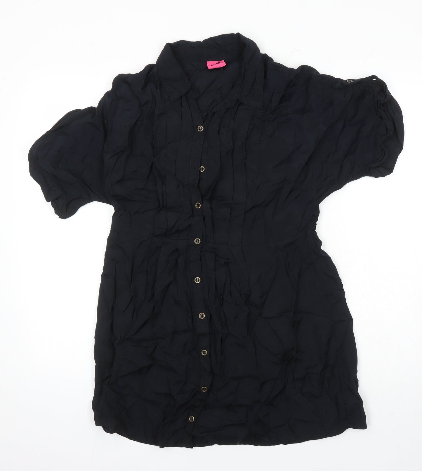 Womens UK Size 12 g21 Black Tunic Blouse