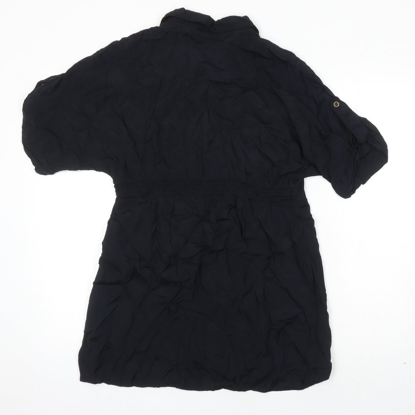 Womens UK Size 12 g21 Black Tunic Blouse