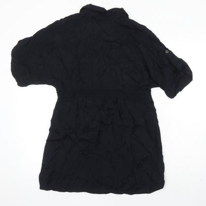 Womens UK Size 12 g21 Black Tunic Blouse