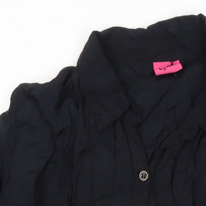 Womens UK Size 12 g21 Black Tunic Blouse