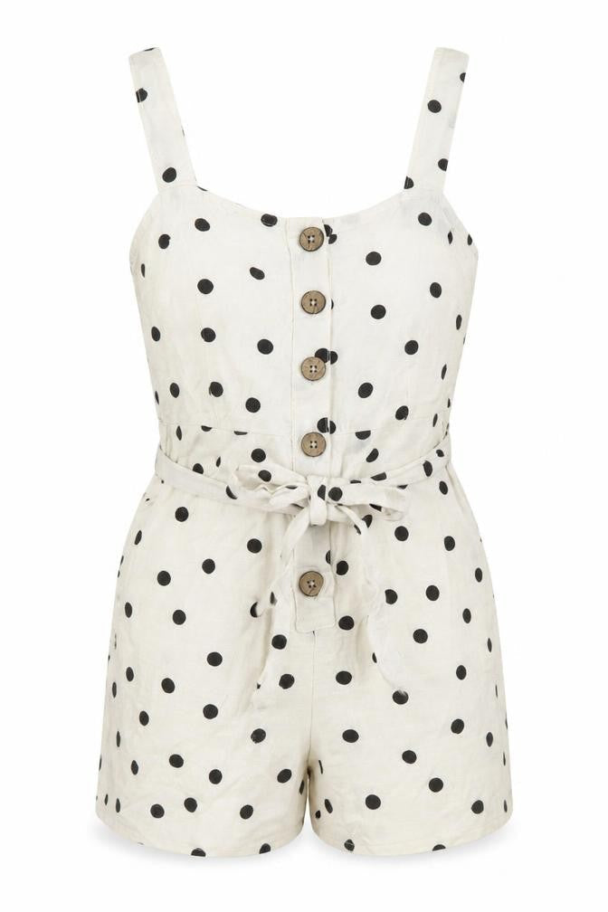 Womens UK Size 10 New Look One-Piece Multicoloured Playsuit