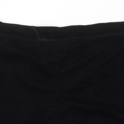River Island Girls Black 100% Polyester Hot Pants Shorts Size 9-10 Years Regular - Elasticated Waist