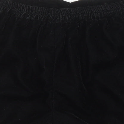 River Island Girls Black 100% Polyester Hot Pants Shorts Size 9-10 Years Regular - Elasticated Waist