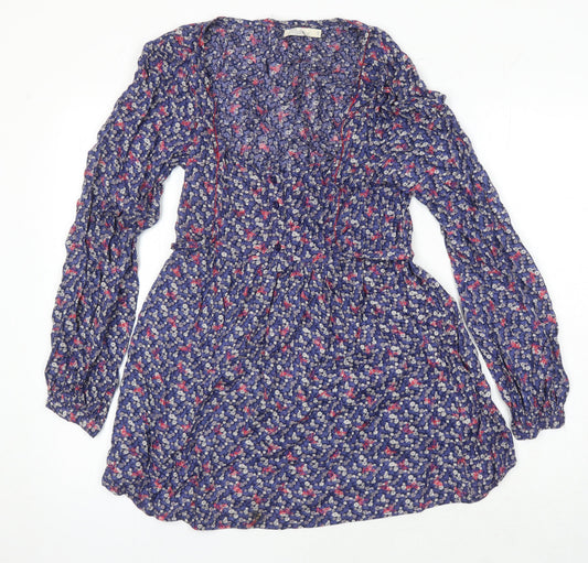 Womens UK Size 12 Onfire Multicoloured Tunic Blouse
