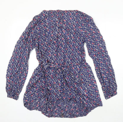 Womens UK Size 12 Onfire Multicoloured Tunic Blouse