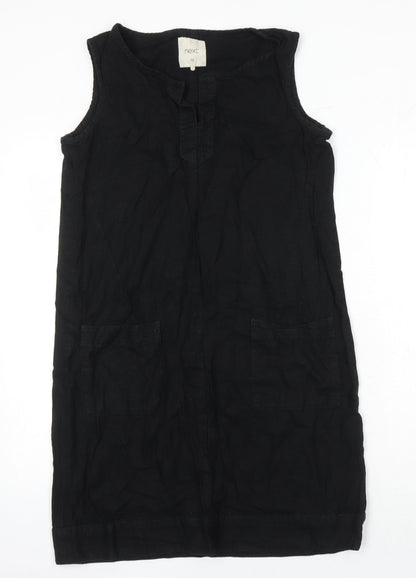 Womens UK Size 12 NEXT Black Tunic Blouse