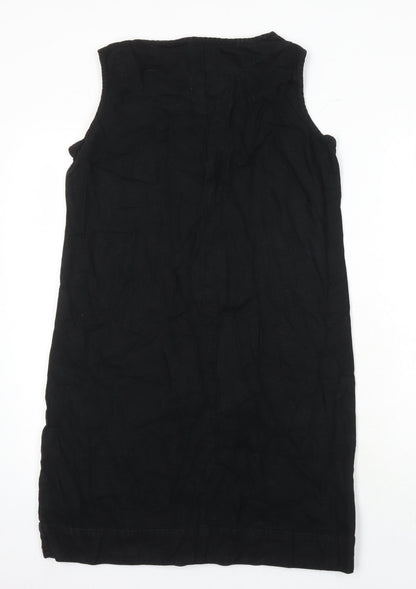 Womens UK Size 12 NEXT Black Tunic Blouse