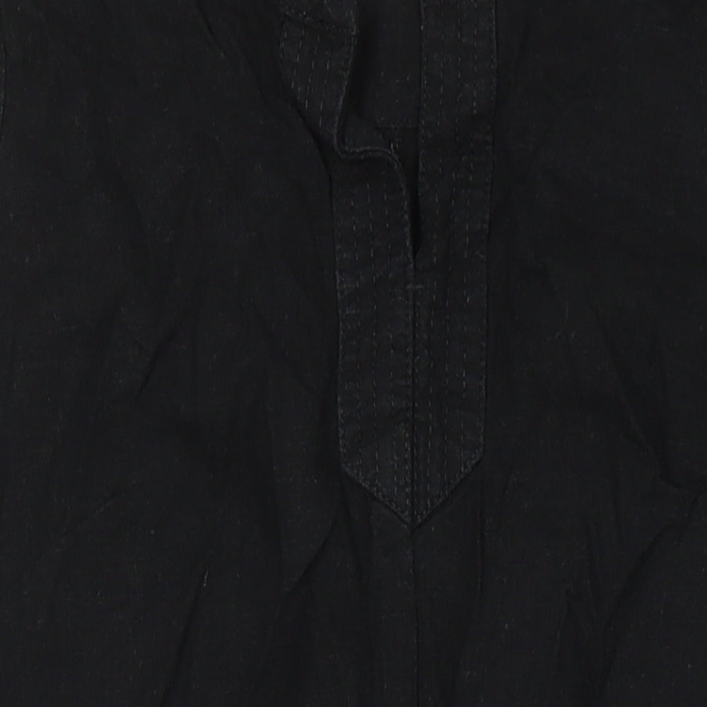 Womens UK Size 12 NEXT Black Tunic Blouse