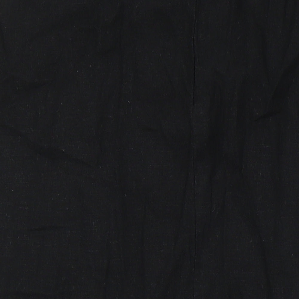 Womens UK Size 12 NEXT Black Tunic Blouse