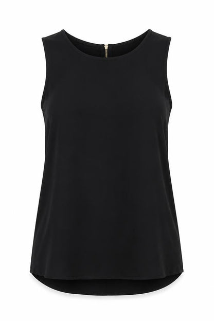 Womens UK Size XL Stradivarius Black Tunic Blouse