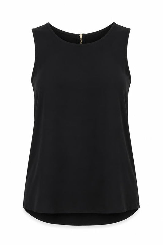 Womens UK Size XL Stradivarius Black Tunic Blouse