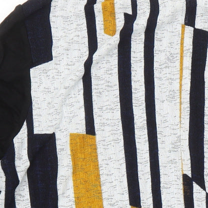 Roman Womens Multicoloured Geometric Polyester Tunic Blouse Size 18 Boat Neck