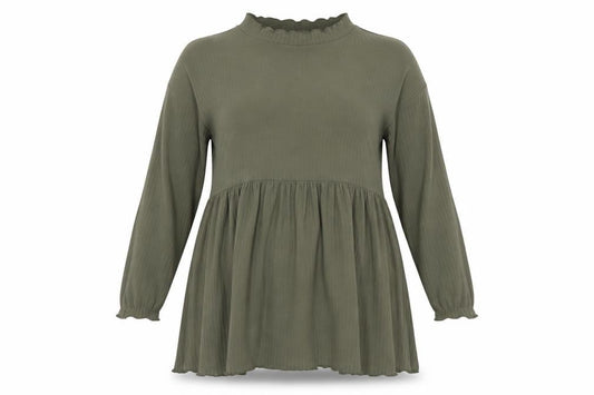 Limited Collection Womens Green Polyester A-Line Size 26 Round Neck